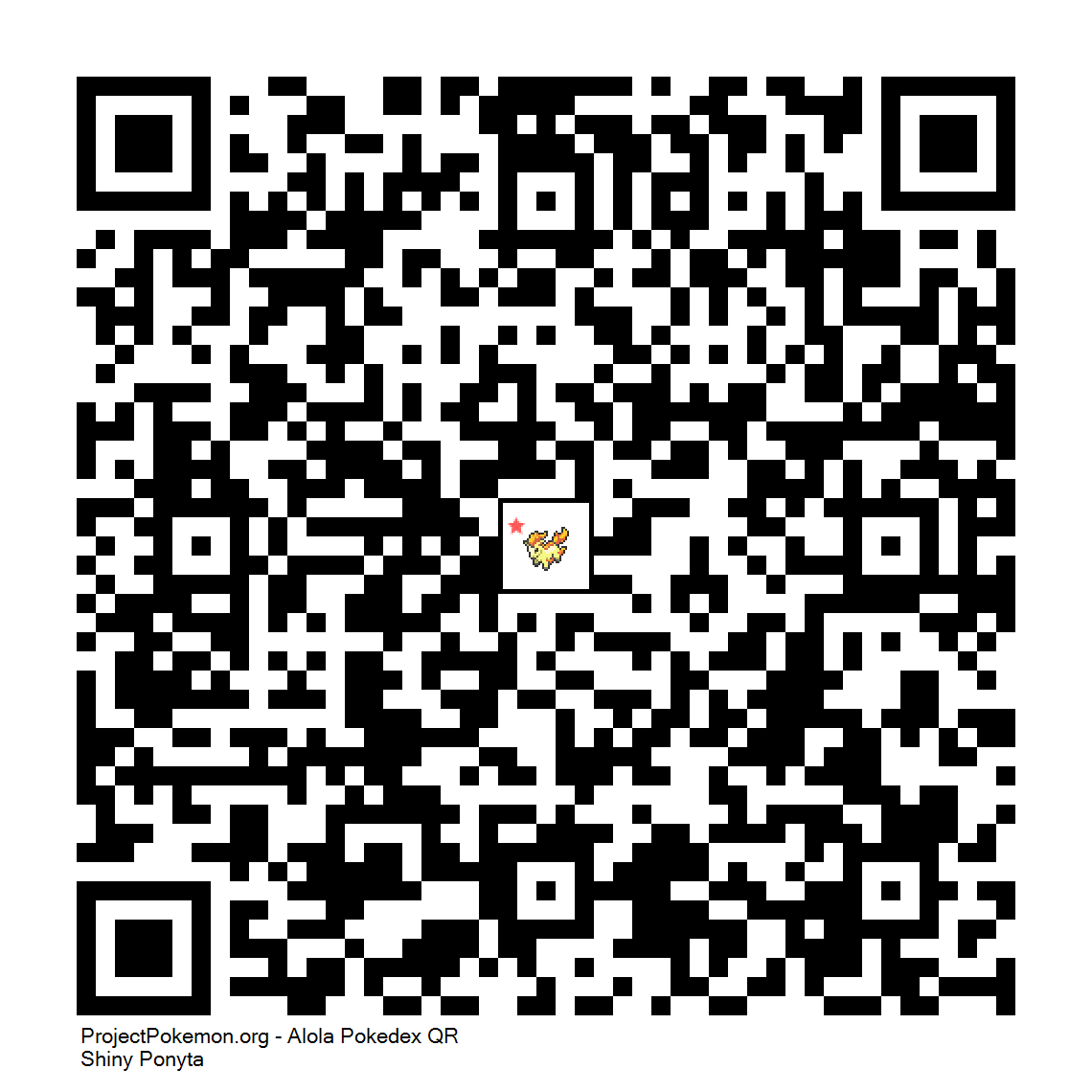 Cdigo QR de Ponyta variocolor